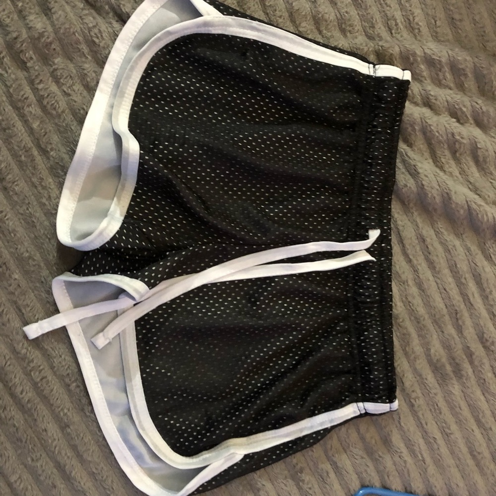 Small running shorts.